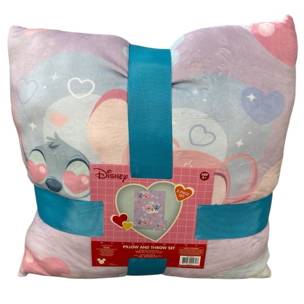 Disney LiLo & Stitch Decorative 2 Piece Fleece Pillow & Throw Set. NEW! - Picture 7 of 7